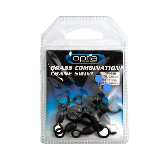 Optia Brass Combination Crane Swivel 2/0x2 (5 Pack)