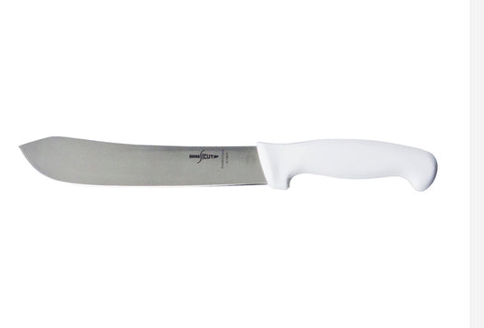 Sicut 8” Butchers Knife White Handle