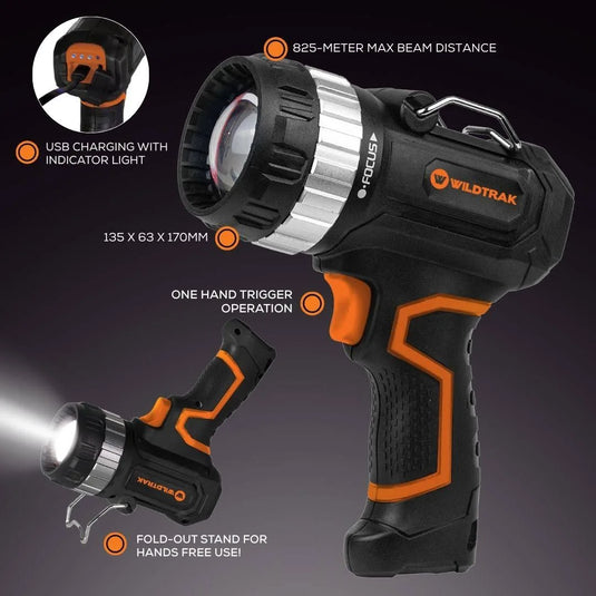 Wildtrak Croc Hunter 1400L Rechargable Spotlight