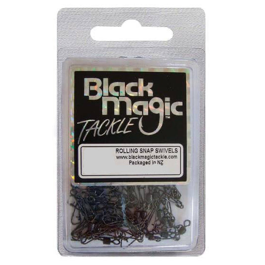 Black Magic Rolling Snap Swivels - Box Value Pack