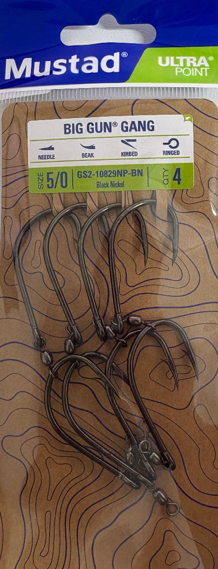 Mustad Big Gun 2 Hook Gang GS2-10829NP-BN