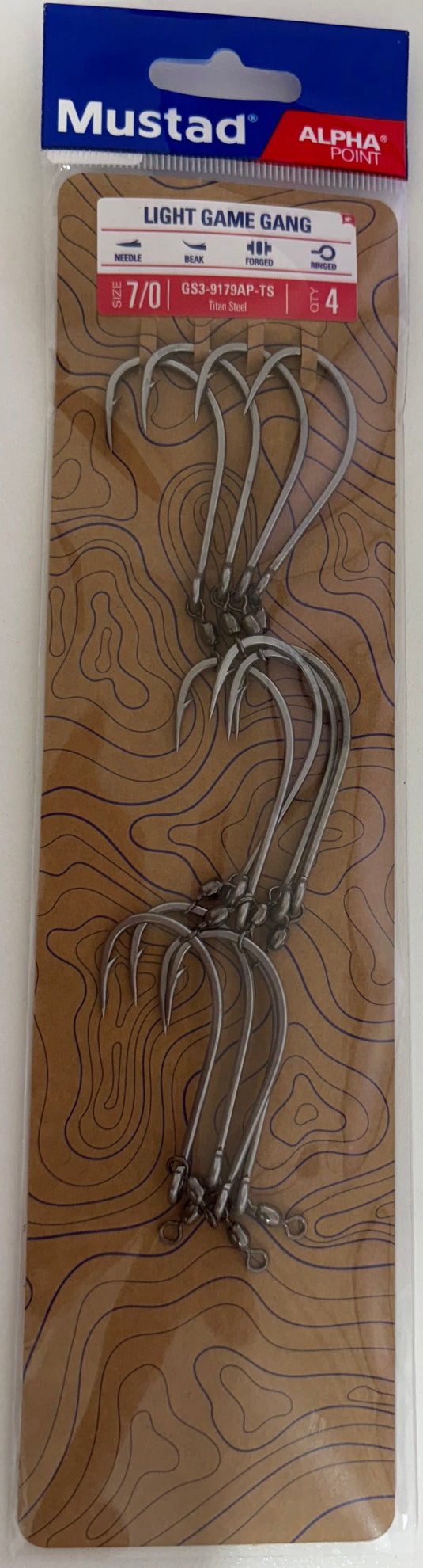 Mustad Light Game 3 Hook Gang GS3-9179AP-TS