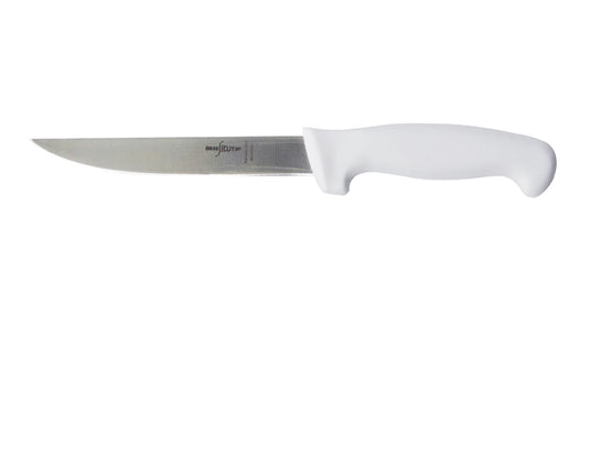 Sicut 6” Wide Boning Knife White Handle