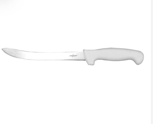 Sicut 8” Curved Fillet Knife Half Flex White Handle