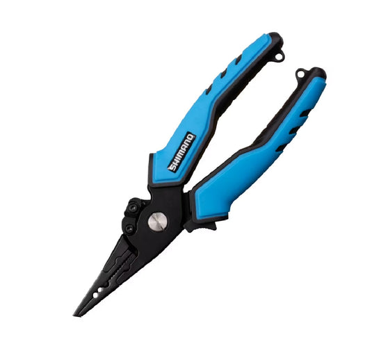 SHIMANO 7.5” Alloy Split Ring Pliers with Cutters
