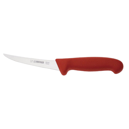 Giesser 12316-14r 14cm Straight Boner Knife Red Handle