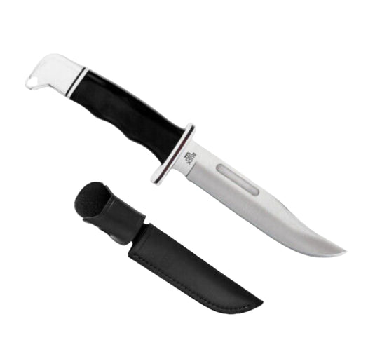 Buck Special with Blood Groove 6” Knife w Leather Sheath 0119BKS-B