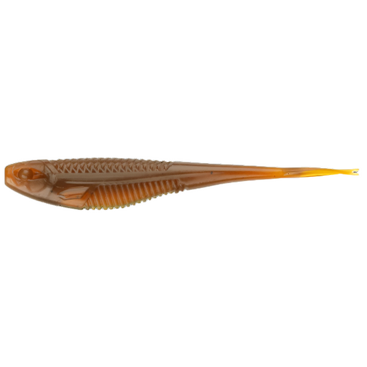 Rapala Crush City Plastics - The Jerk 3.75 (7 Pack) [COL:Motor Oil UV]