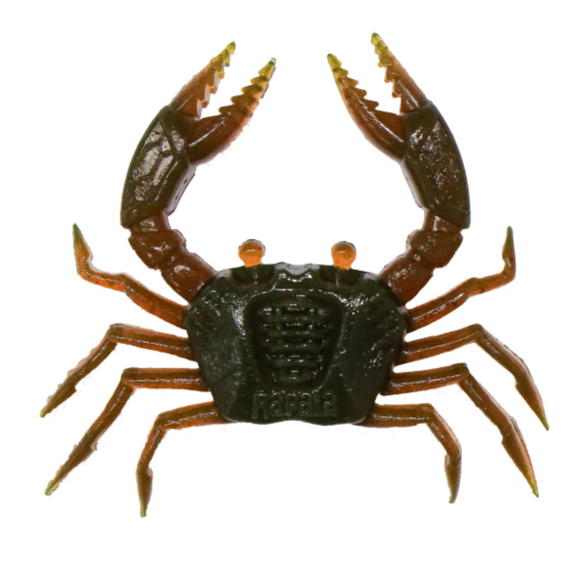 Load image into Gallery viewer, Rapala Crush City Trickster 1.5" Crab (6 Pack) [COL:Motor Oil UV]
