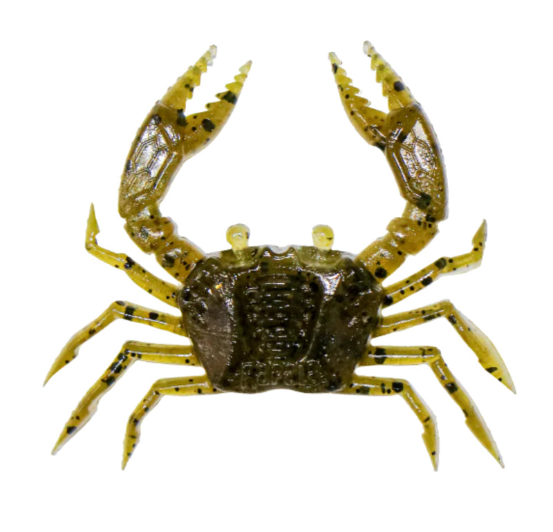 Load image into Gallery viewer, Rapala Crush City Trickster 1.5" Crab (6 Pack) [COL:Olive Back Crab]
