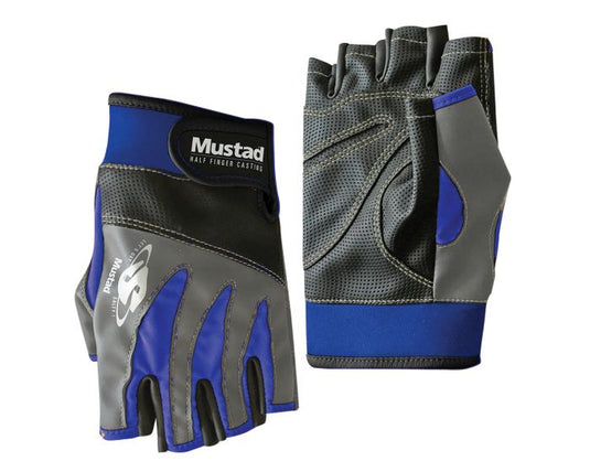 Mustad Half Finger Gloves [TIT:Large]