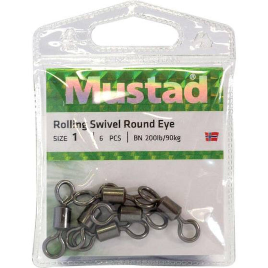 Mustad Rolling Swivels [SIZ:6]