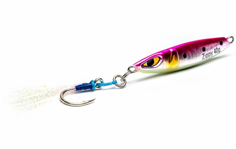 Load image into Gallery viewer, Mustad Zippy Jigs 60g [COL:Pink Sardine]
