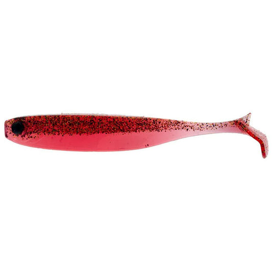Mustad Z - Tail Minnow 3.5" [COL:Transparent Red]