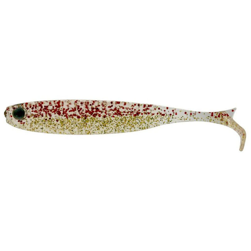 Load image into Gallery viewer, Mustad Z - Tail Minnow 3.5" [COL:Red Gold Glitter]
