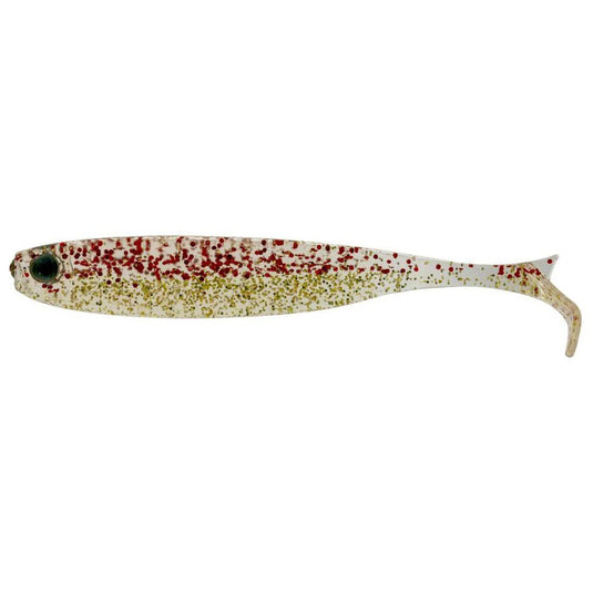 Mustad Z - Tail Minnow 3.5" [COL:Red Gold Glitter]