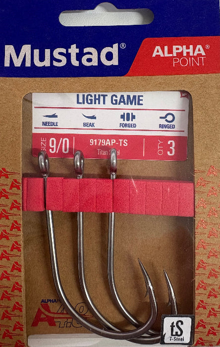 Mustad Light Game Hooks Sml Pk 9179 [SIZ:4/0]