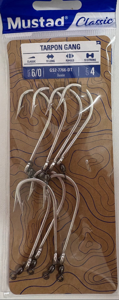 Mustad Tarpon 2 Hook Gang GS2-7766-DT [SIZ:5/0]