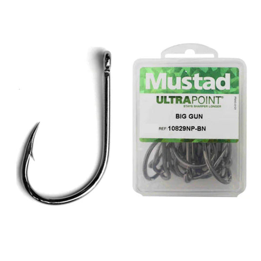 Mustad Ultrapoint Big Gun Open Ring Hooks (25 Box) [SIZ:8/0]