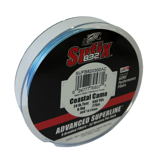 Sufix 832 Braid Coastal Camo 300yds [LIN:30lb]