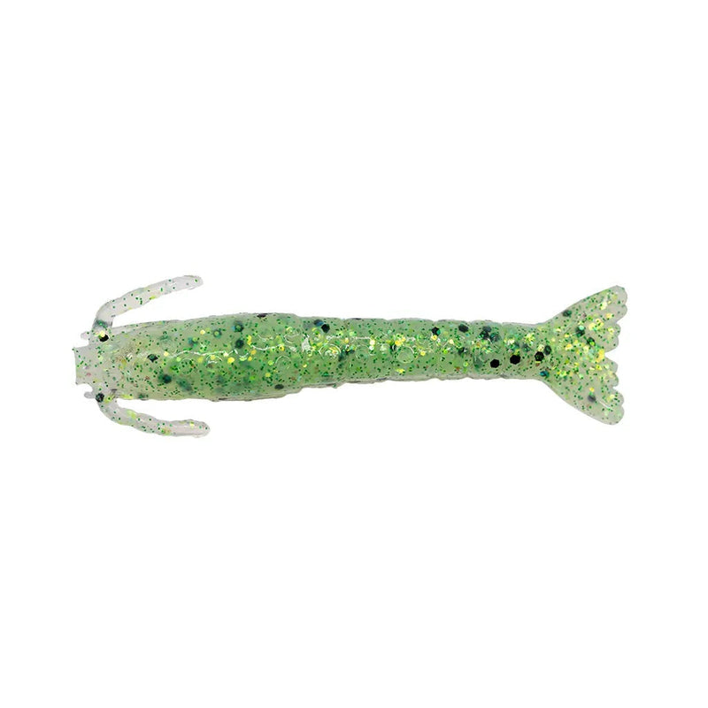 Load image into Gallery viewer, Berkley Gulp Shrimp 4 [COL:Green Haze Fleck]
