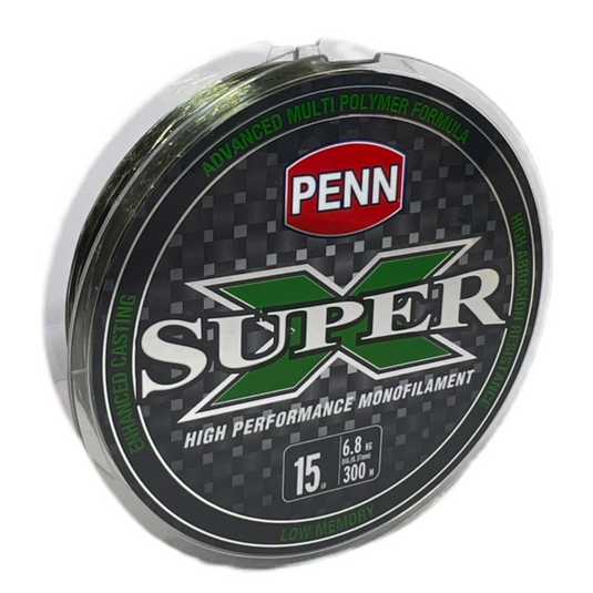 PENN Super X Mono 300m - Green [LIN:15lb]