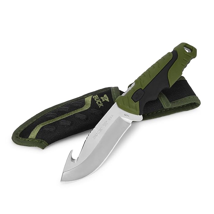 Load image into Gallery viewer, BUCK 657GRG Pursuit Gut Hook Knife 11.43cm
