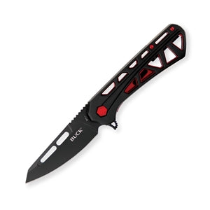 Load image into Gallery viewer, Buck TRACE OPS Black Drop Point Folding pocket Knife 0811BKS-B
