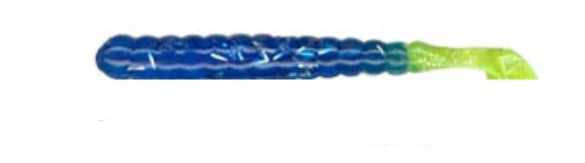 Load image into Gallery viewer, Charlie Brewer's Slider Bass Grub 3 [COL:Blue Ice/ Chartreuse Tai]
