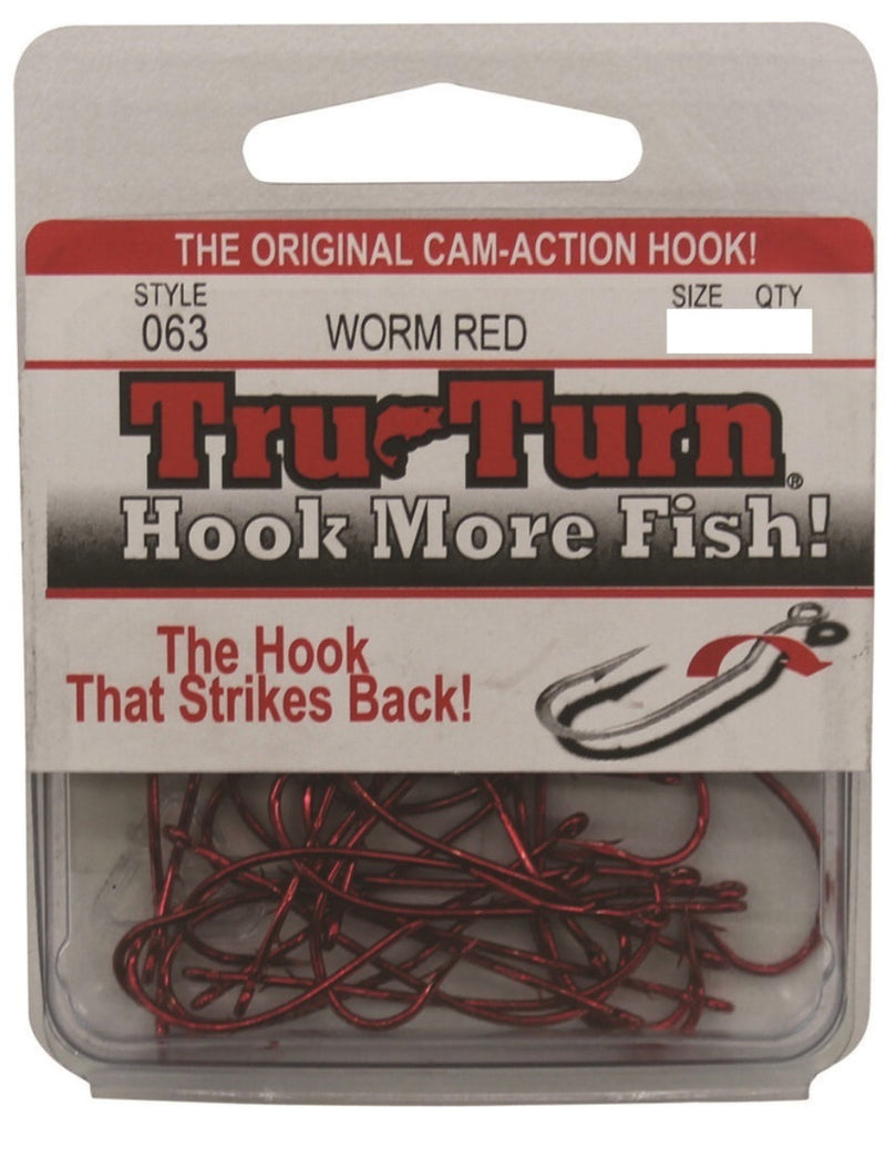 Load image into Gallery viewer, Tru-Turn 063 Red Baitholder Hooks - 25 pack [SIZ:2]
