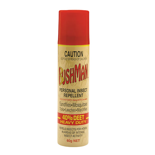 Bushman 60g Heavy Duty 40% DEET - Aerosol