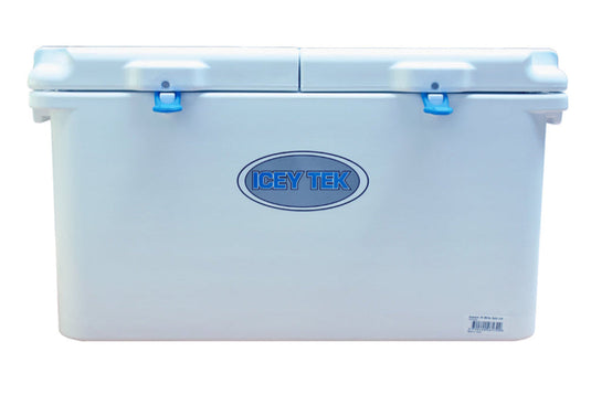 Icey Tek One Skin Cooler 75lt Split Lid [COL:White]