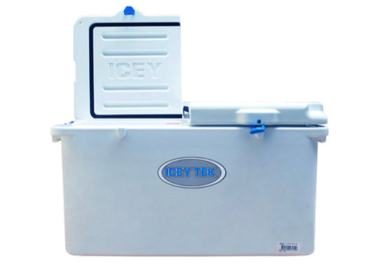 Icey Tek One Skin Cooler 75lt Split Lid [COL:White]
