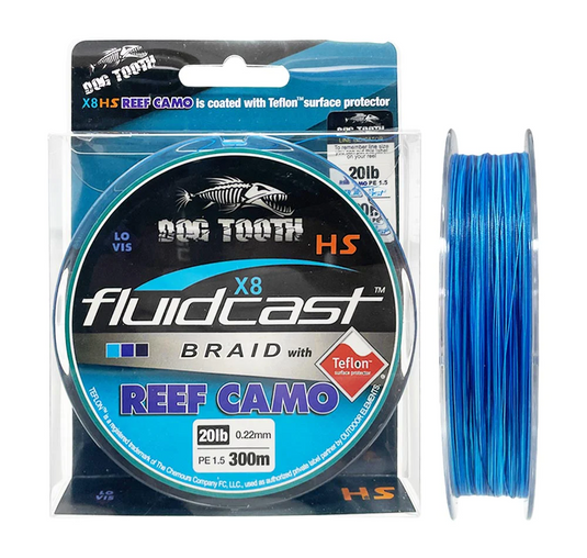 Dog Tooth Fluid Cast Braid Reef Camo