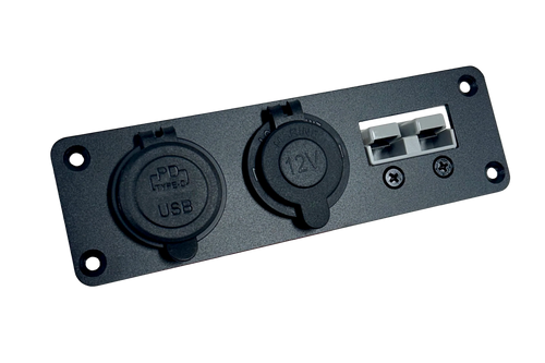 Wildtrak Anderson Style Connection Panel Mount with USB C PD Charger