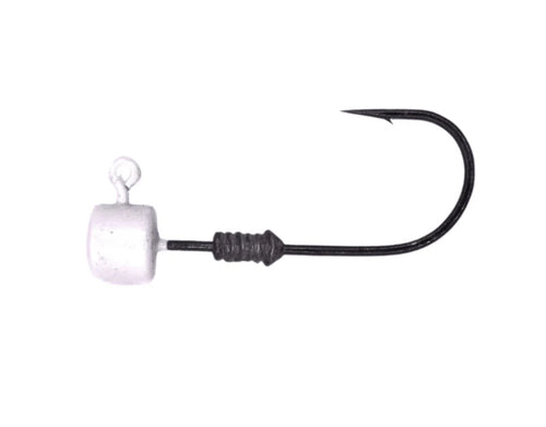 S Tackle Glow Strike Mushroom Jig Head UV White