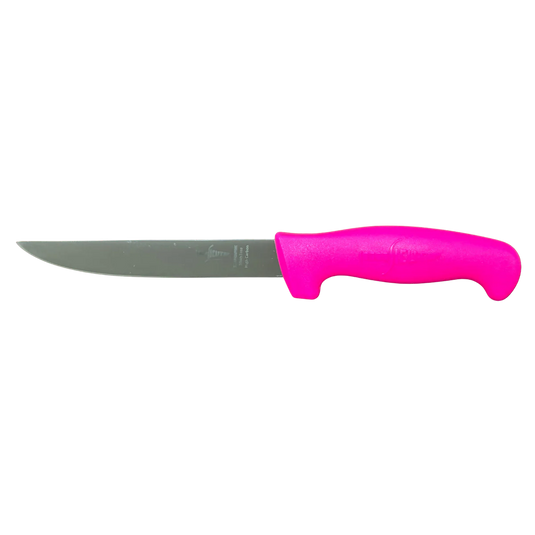 Sicut Pink Handle 6” Curved Boning Knife - LIMITED RUN