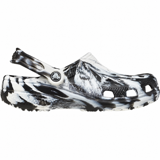 Crocs Classic Clogs - Marbled White / Black [SIZ:M4/W6]