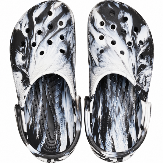Crocs Classic Clogs - Marbled White / Black [SIZ:M4/W6]