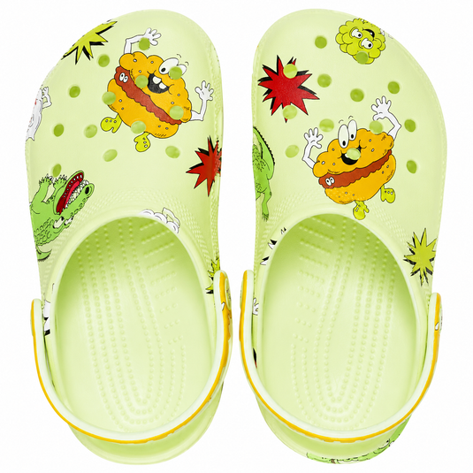 Crocs Classic Clog Kids - Glow Light Silly Slime [SIZ:C11]