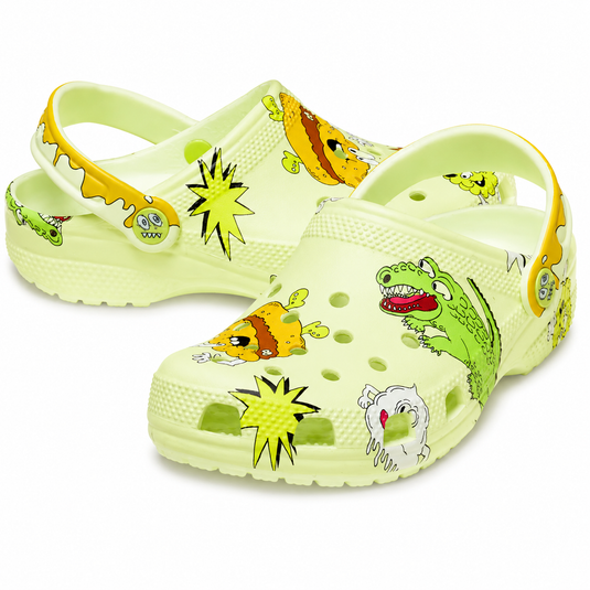 Crocs Classic Clog Kids - Glow Light Silly Slime [SIZ:C11]