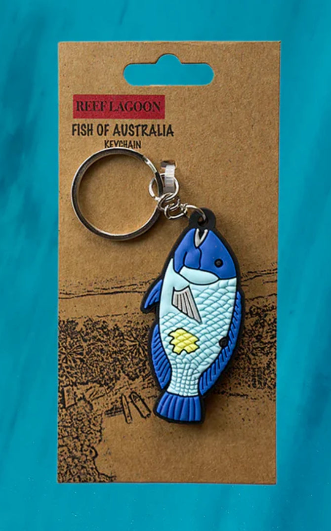 Load image into Gallery viewer, Reef Lagoon Keychain [STY:Blackspot Tuskfish]
