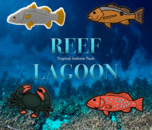 Reef Lagoon Shoe Charm Pack [STY:Tropical Inshore]