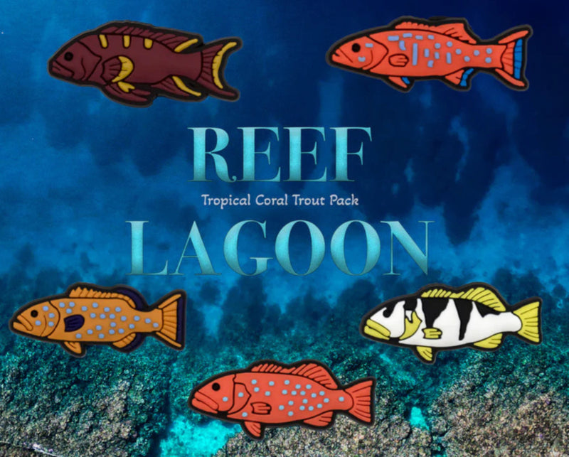 Load image into Gallery viewer, Reef Lagoon Shoe Charm Pack [STY:Tropical Coral Trout]
