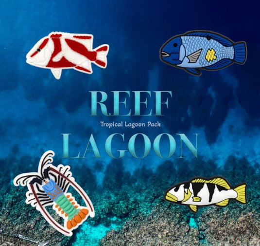 Reef Lagoon Shoe Charm Pack [STY:Tropical Lagoon]
