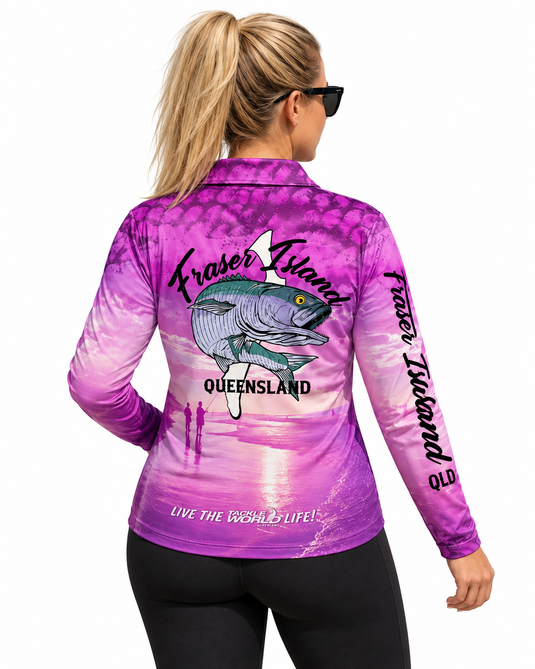 Tackle World Ladies Fraser Island (K'Gari) Tailor Fishing Jersey [SIZ:XS]