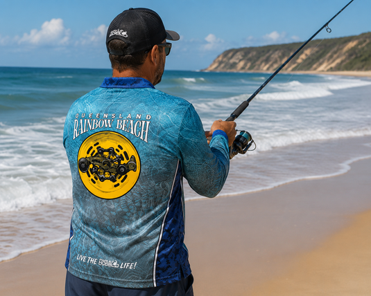 Tackle World Rainbow Beach Side Cast Reel Fishing Jersey [SIZ:XS]
