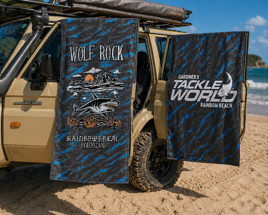 Tackle World Wolf Rock Beach Towel