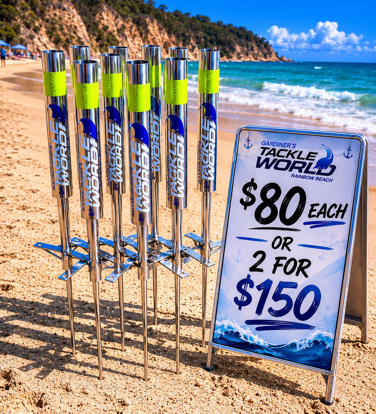 316 Stainless Aussie Norm's Surf Rod Holders – Tackle World Rainbow Beach