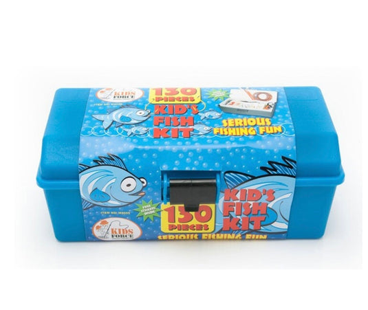 Force Ten Kids 130+pcs Fishing Kit [COL:Blue]